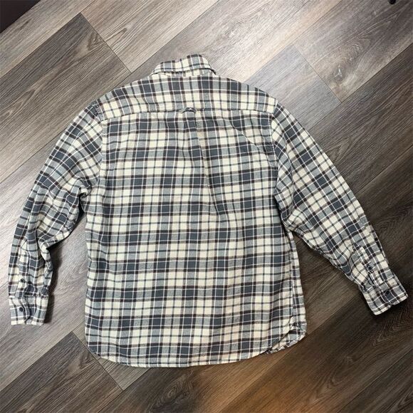 Jachs Men's Gray Plaid Flannel Button-Up Shirt Size L Long Sleeve - Picture 8 of 8